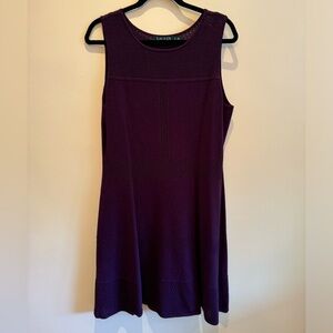 Ralph Lauren - Dark Purple Sleeveless Knit Dress